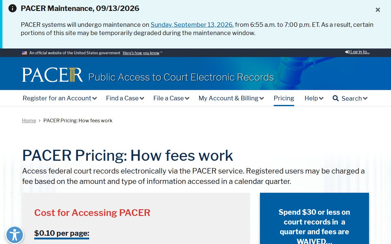 Koochiching County arrest warrant records reference to federal docket search fees