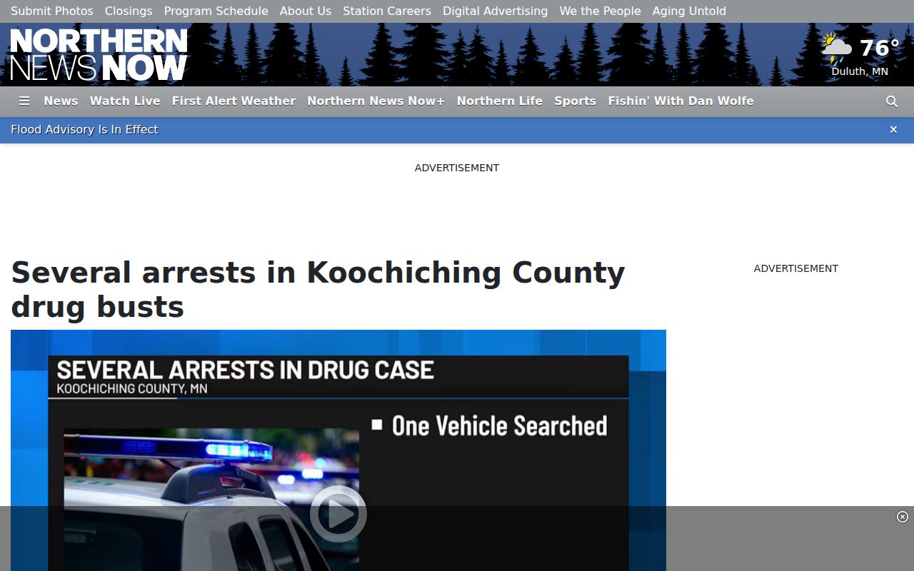 Koochiching County warrant records local reporting on sheriff and police warrant activity